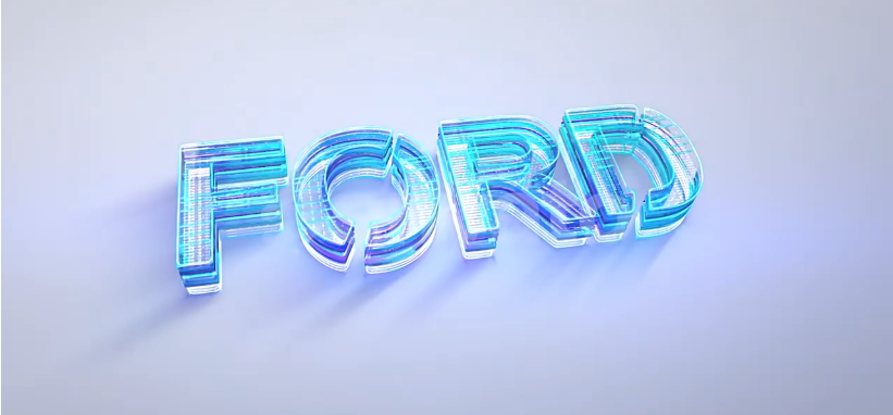 AE模板-三维玻璃感Logo动画 Digital White Clean 3D Logo Gloss